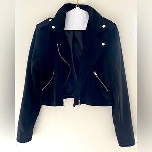 Dry Goods Suade Jacket. Black. Size M